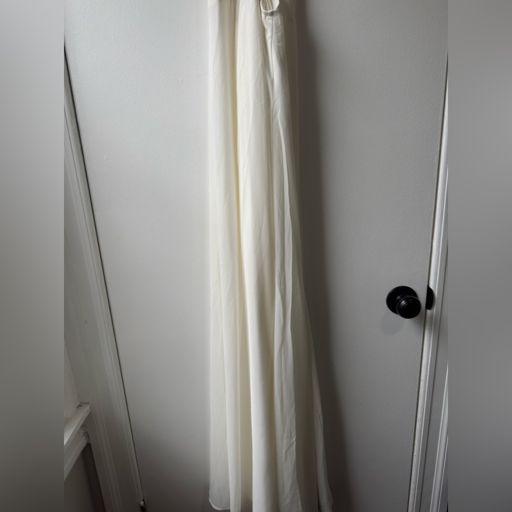 Show Me Your MuMu Godshaw Goddess White Maxi Dress Sz L - Picture 4 of 12